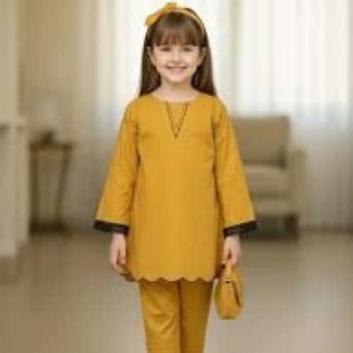 Cotton Baby Girl 2PC Dress