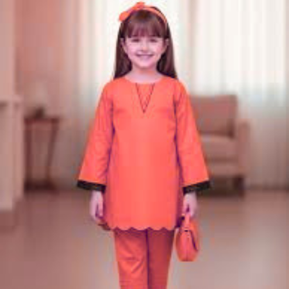 Cotton Baby Girl 2PC Dress