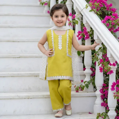 Baby Girl Lawn 3-Piece Suit